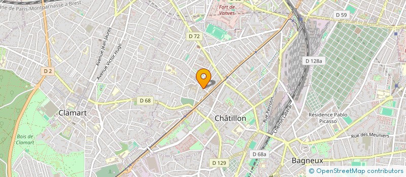 localisation de l'entreprise MIS ASSOCIES à CHATILLON