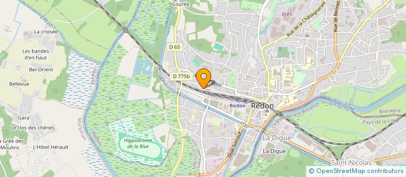 localisation de l'entreprise MIS LOC INSERT SOC PROF JEUNES  REDON