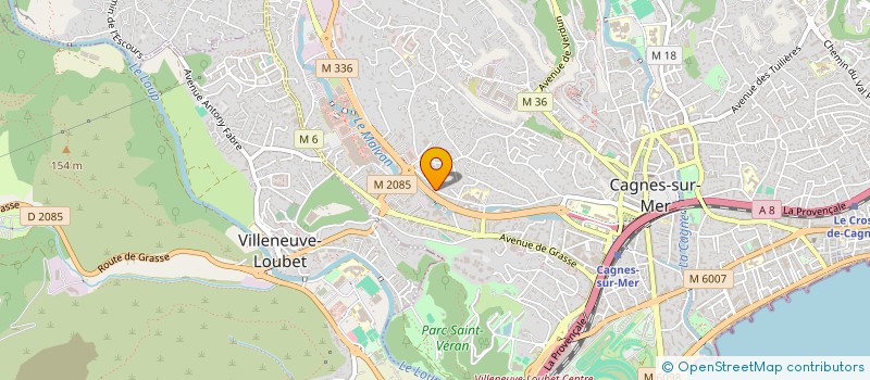 localisation de l'entreprise MIS TRANSPORT à CAGNES-SUR-MER