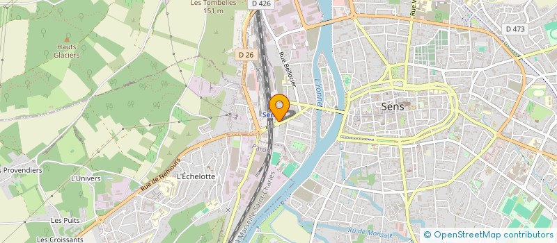localisation de l'entreprise MISAC SCI  SENS