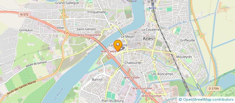 localisation de l'entreprise MISE A JOUR à ARLES