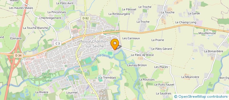 localisation de l'entreprise MISE EN IMAGES ET SON PRODUCTION  NOYAL-CHATILLON-SUR-SEICHE