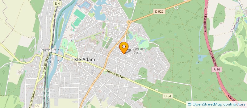 localisation de l'entreprise MISE EN LUMIERE à L'ISLE-ADAM