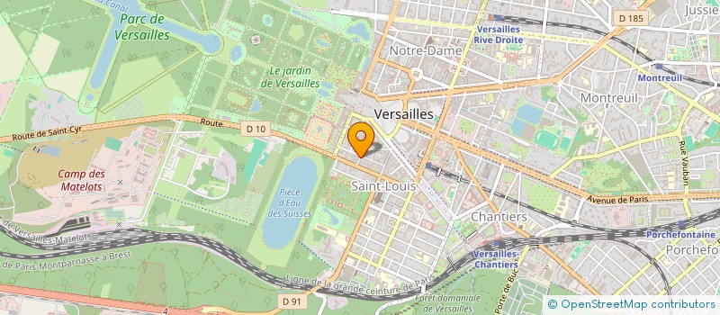 localisation de l'entreprise MISE EN SCENE à VERSAILLES