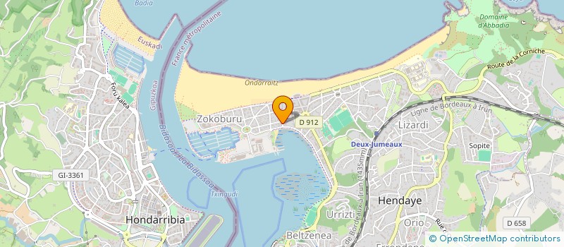 localisation de l'entreprise MISE EN SCENE  HENDAYE