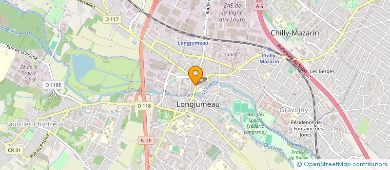 localisation de l'entreprise MISE EN SCENE S.C.H. à LONGJUMEAU