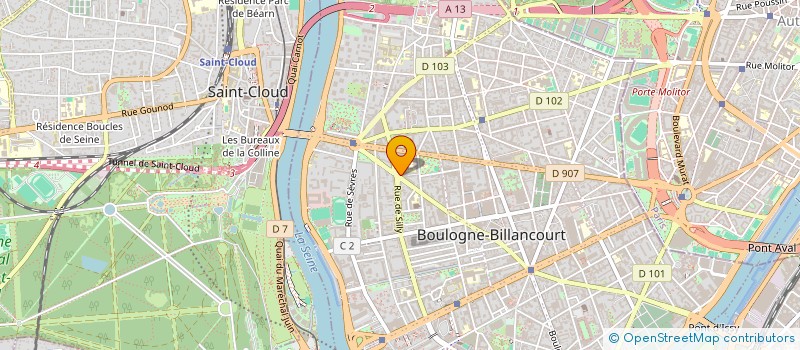 localisation de l'entreprise MISE EN SEINE à BOULOGNE-BILLANCOURT
