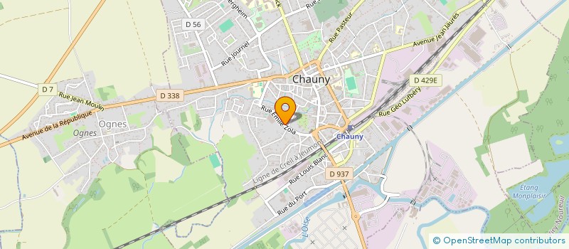 localisation de l'entreprise MISERI à CHAUNY