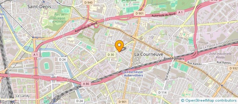 localisation de l'entreprise MISERICORDE  LA COURNEUVE