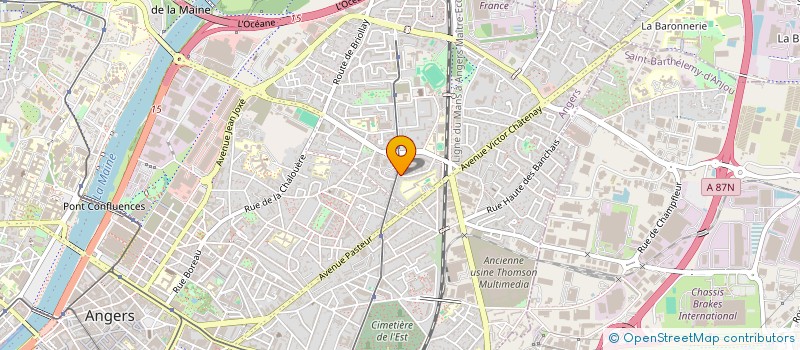 localisation de l'entreprise MISEROLLE DUONG INDIVISION à ANGERS