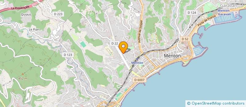 localisation de l'entreprise MISES EN SCENES à MENTON