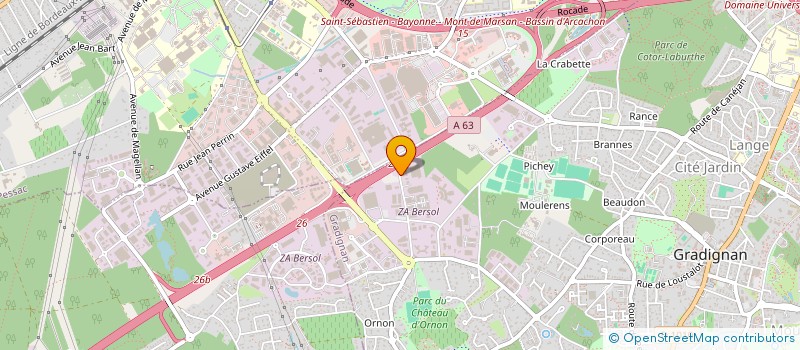 localisation de l'entreprise MISIL  GRADIGNAN