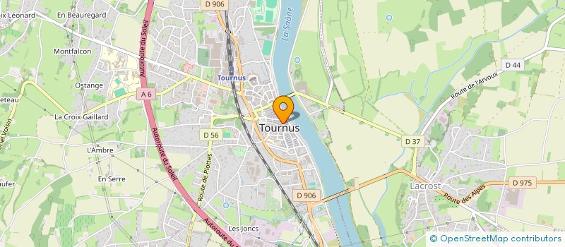 localisation de l'entreprise MISK 71 à TOURNUS