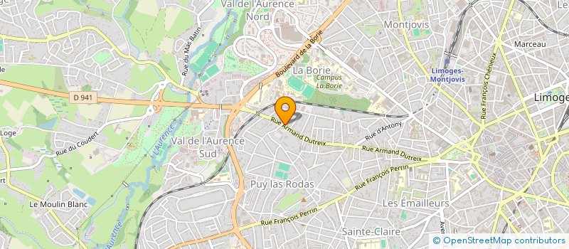 localisation de l'entreprise MISNAD BOIS à LIMOGES