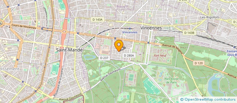 localisation de l'entreprise MISOLINA à VINCENNES