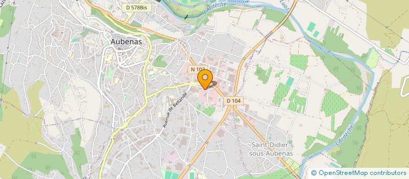 localisation de l'entreprise MISORIC à AUBENAS