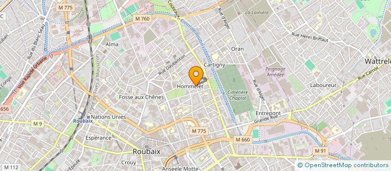 localisation de l'entreprise MISOU  ROUBAIX