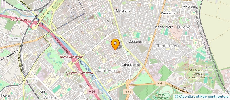 localisation de l'entreprise MISS 15/17 MARNE  REIMS