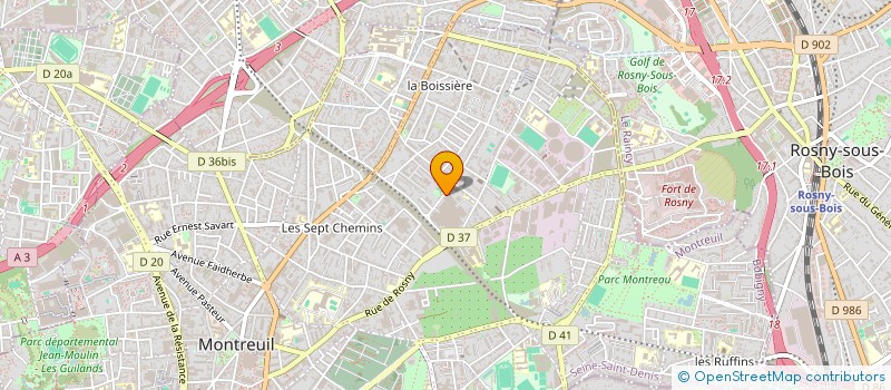 localisation de l'entreprise MISS COQUINE à MONTREUIL