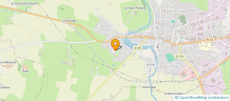 localisation de l'entreprise MISS CURVY PAYS DE LOIRE  ERNEE