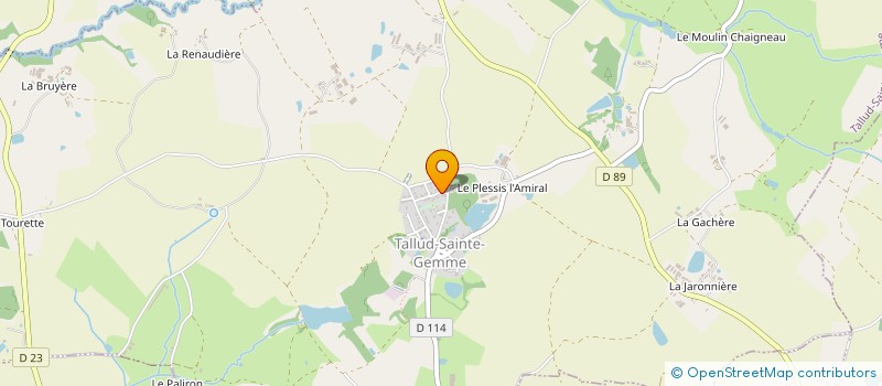 localisation de l'entreprise MISS FASHION BEAUTY BRETAGNE  TALLUD-SAINTE-GEMME