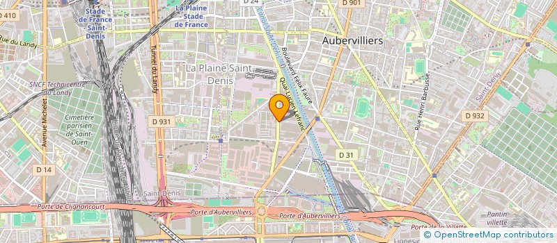 localisation de l'entreprise MISS LADY  AUBERVILLIERS