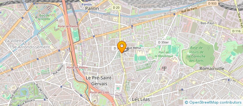 localisation de l'entreprise MISS MULTISERVICES à PANTIN