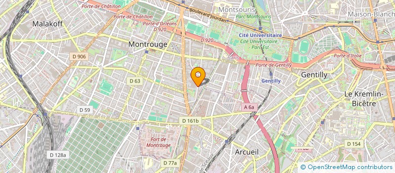 localisation de l'entreprise MISS PRODUCTION  MONTROUGE