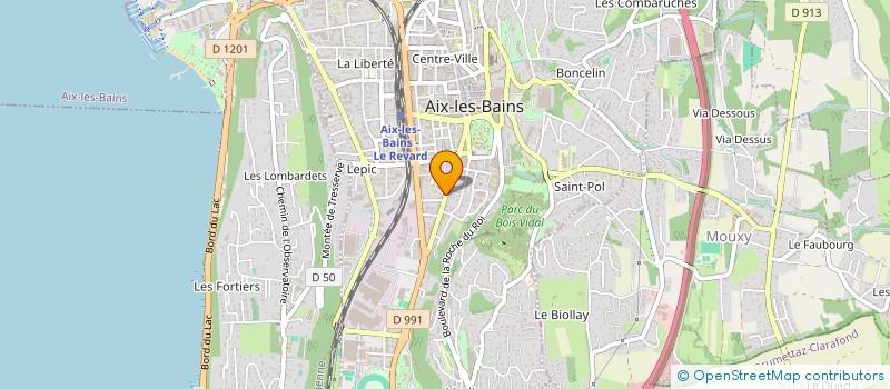 localisation de l'entreprise MISS RAYONNANTE FRANCE  AIX-LES-BAINS