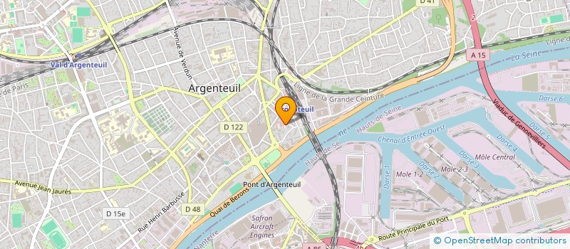 localisation de l'entreprise MISSAN  ARGENTEUIL