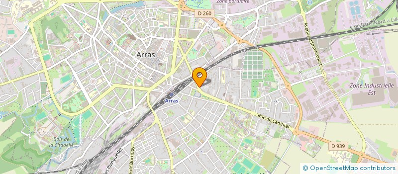 localisation de l'entreprise MISSENE NOWAK à ARRAS