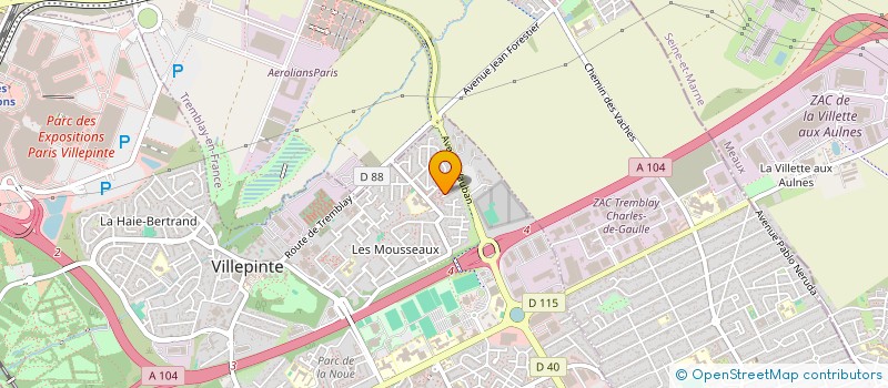 localisation de l'entreprise MISSION ALPHA à VILLEPINTE