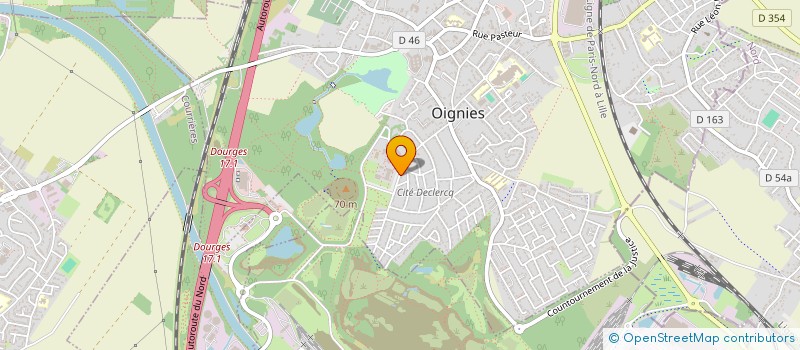 localisation de l'entreprise MISSION BASSIN MINIER NORD PDC  OIGNIES