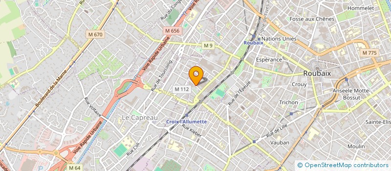 localisation de l'entreprise MISSION CATHOLIQUE ITALIENNE  ROUBAIX