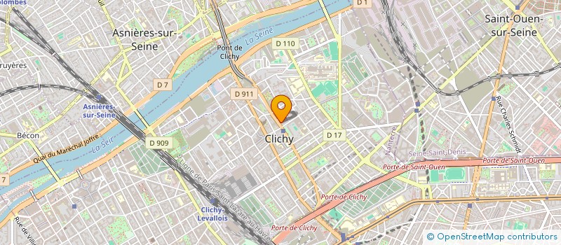 localisation de l'entreprise MISSION CLICHOISE INSERTION SOCIALE PROFESSIONNELLE JEUNES à CLICHY