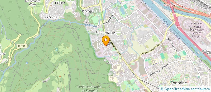 localisation de l'entreprise MISSION DE SILOE  SASSENAGE