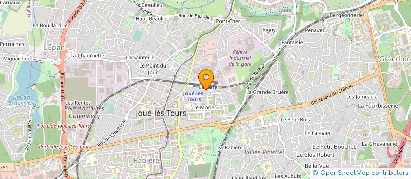 localisation de l'entreprise MISSION DES OEUVRES EVANGELIQUES LE ROCHER à JOUE LES TOURS