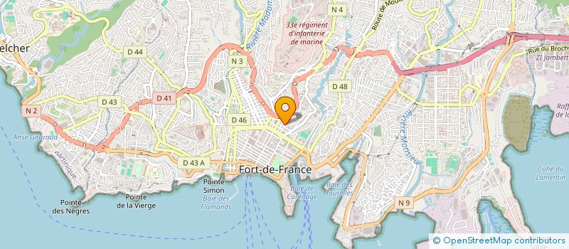 localisation de l'entreprise MISSION DU RENOUVEAU EVANGELIQUE  FORT-DE-FRANCE