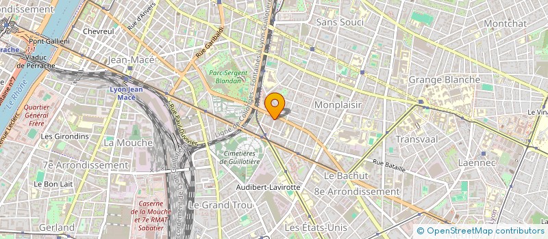 localisation de l'entreprise MISSION EVANGELIQUE LES RACHETES  GIVORS