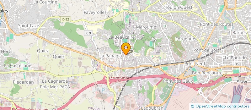 localisation de l'entreprise MISSION EVANGELIQUE LUMIERE DES NATIONS  TOULON