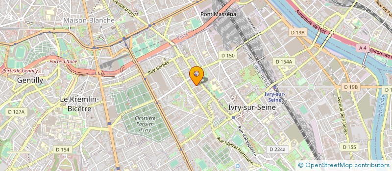 localisation de l'entreprise MISSION EVANGELIQUE PROTESTANTE  IVRY-SUR-SEINE