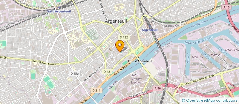 localisation de l'entreprise MISSION INTERCOMMUNALE JEUNESSE à ARGENTEUIL