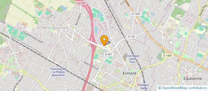 localisation de l'entreprise MISSION INTERNATIONALE CHRIST EST AMOUR à ERMONT