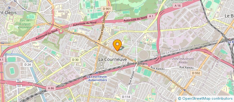 localisation de l'entreprise MISSION LOCAL INTERCOM COURNEUVE DUGNY à LA COURNEUVE