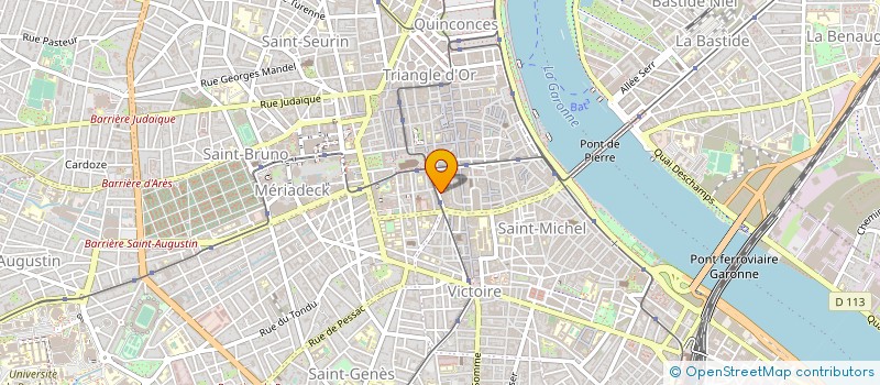 localisation de l'entreprise MISSION LOCALE BORDEAUX AVENIR JEUNES à BORDEAUX