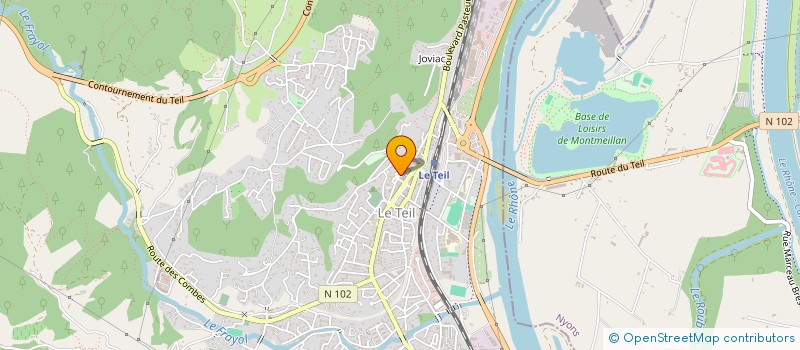 localisation de l'entreprise MISSION LOCALE CENTRE ARDECHE  LE TEIL