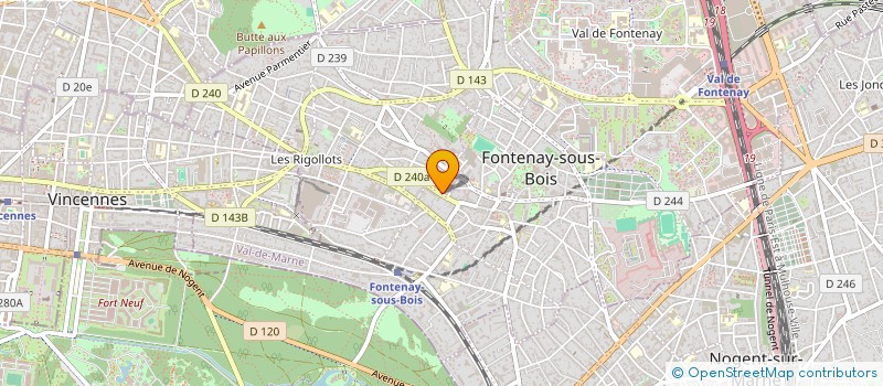 localisation de l'entreprise MISSION LOCALE DES VILLES DU NORD DU BOIS à FONTENAY-SOUS-BOIS