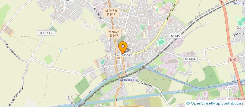 localisation de l'entreprise MISSION LOCALE DES WEPPES  LA BASSEE