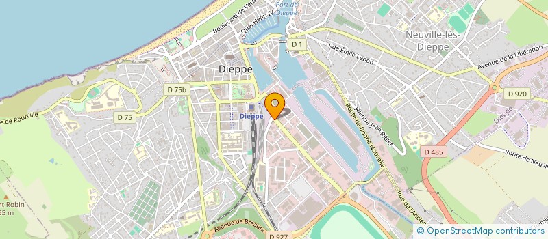 localisation de l'entreprise MISSION LOCALE DIEPPE COTE D' ALBATRE à DIEPPE