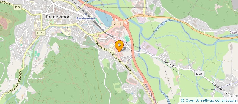 localisation de l'entreprise MISSION LOCALE DU PAYS DE REMIREMONT ET DE SES VALLEES  REMIREMONT